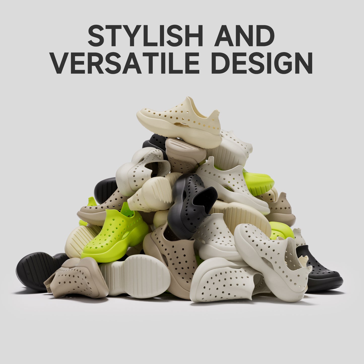 EVA Slip on Cushioned Shoes Wilderness Camping and Hiking Shoes Women and Men Height Increasing Shoes