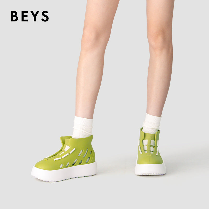 BEYS Men’s & Women’s EVA High-Top Clogs – Waterproof Breathable Ankle Walking Shoes, Lightweight Slip-On Outdoor Sneakers with Ventilation Holes