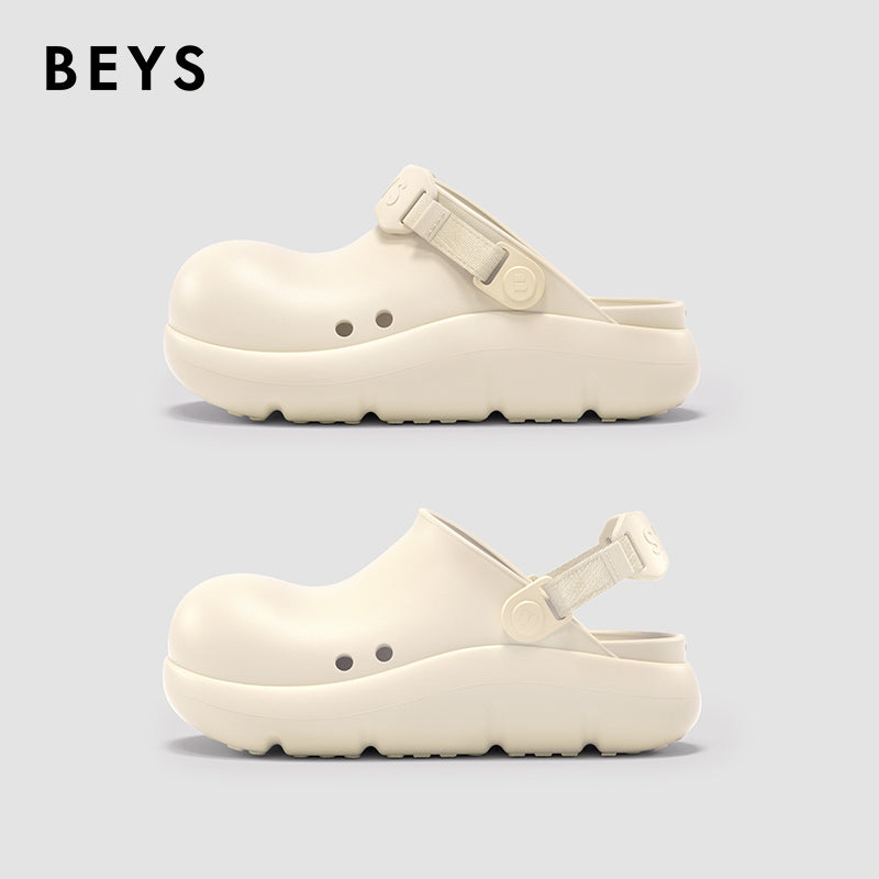 BEYS Clown Mule Shoes for Women 2025 New Summer Thick-Soled Birkenstock-Style Clogs, Slip-On Closed-Toe Outdoor Chef Shoes