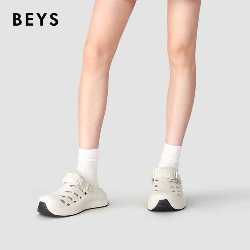 BEYS Men’s & Women’s EVA Clogs – Lightweight Breathable Two-Way Sports Shoes & Slippers, Slip-Resistant Outdoor Walking Sandals with Adjustable Heel Strap