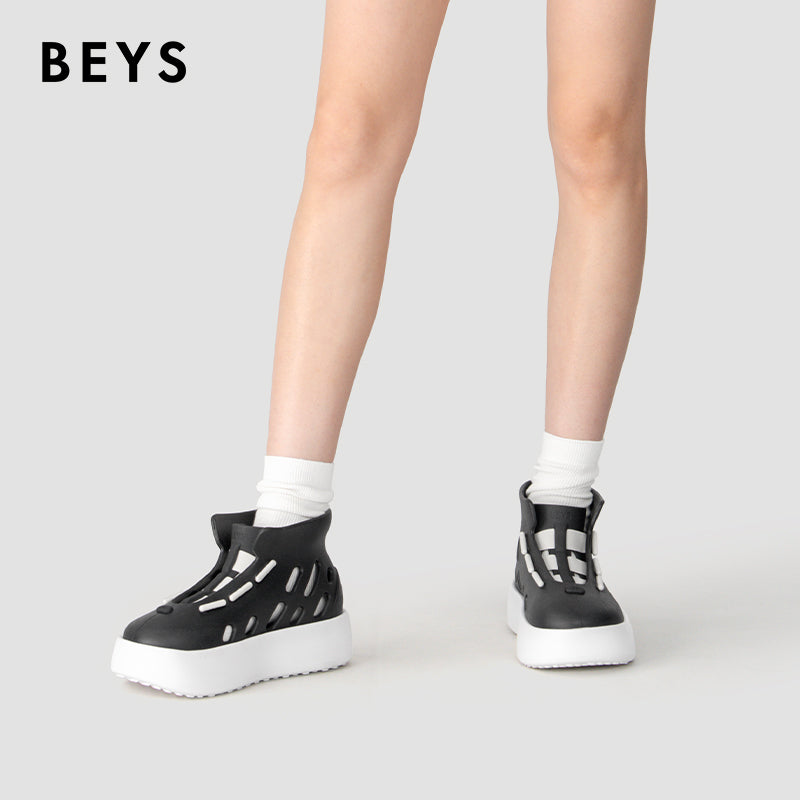 BEYS Men’s & Women’s EVA High-Top Clogs – Waterproof Breathable Ankle Walking Shoes, Lightweight Slip-On Outdoor Sneakers with Ventilation Holes