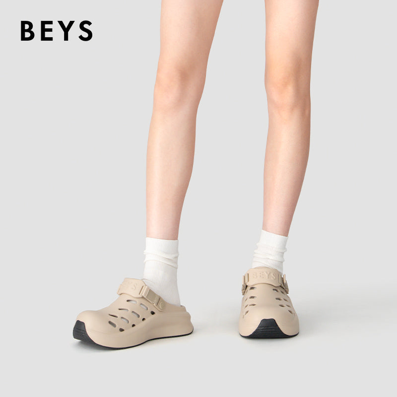 BEYS Men’s & Women’s EVA Clogs – Lightweight Breathable Two-Way Sports Shoes & Slippers, Slip-Resistant Outdoor Walking Sandals with Adjustable Heel Strap